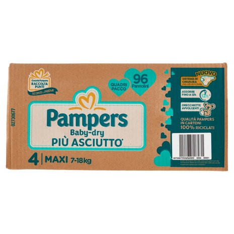 Pampers Baby-dry Maxi 96 pz